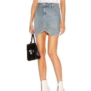 RtA Tempest Skirt Sail Blue Denim Mini 26